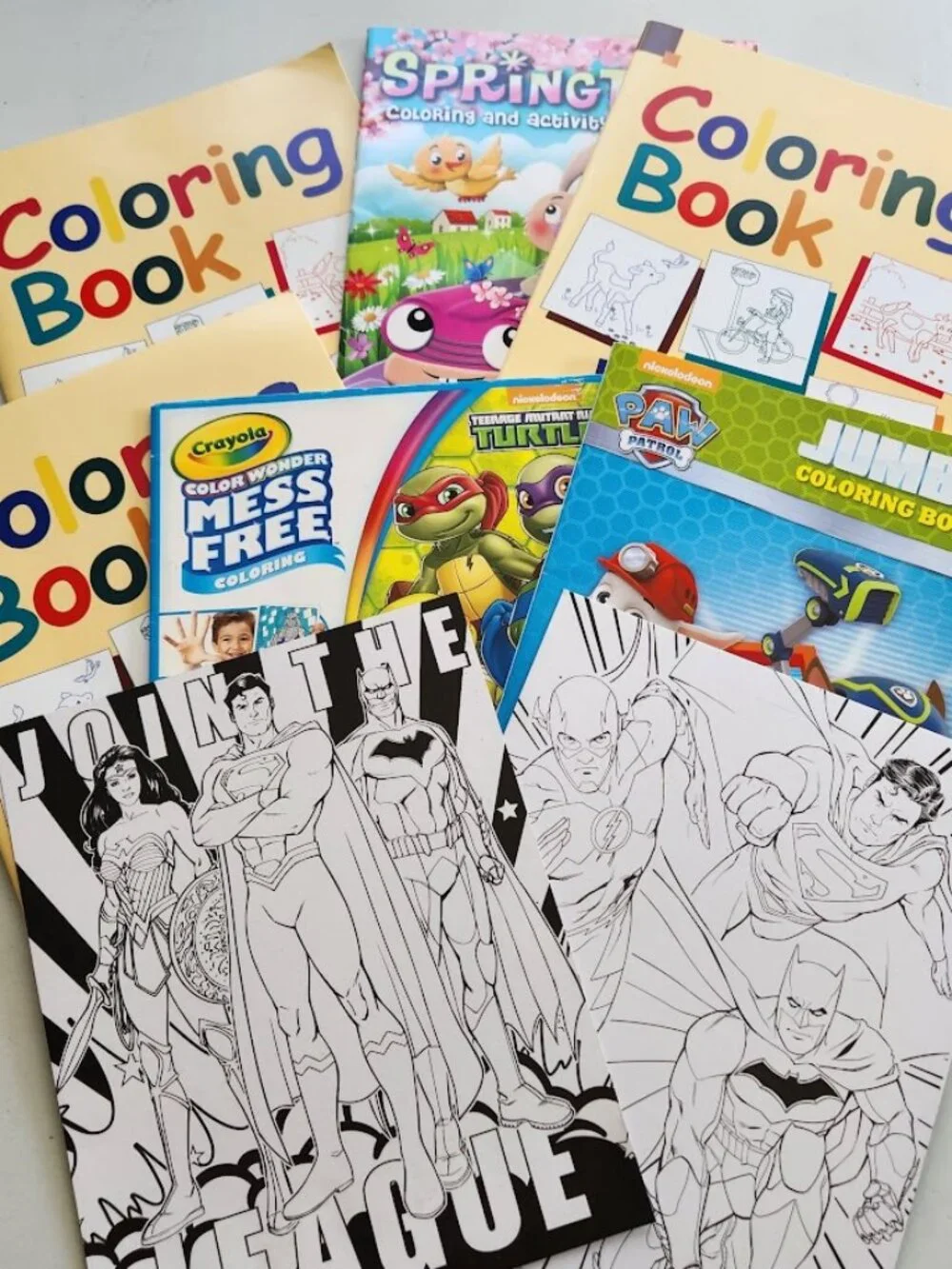 Coloring Books Book Bundle Paw Patrol Avengers Super Hero Teenage Mutant Ninja T